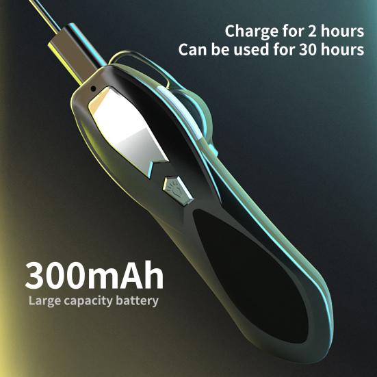 Wireless Earphone Multifunctional Noise Reduction Digital Display Bluetooth-compatible5.1 Ear Hook HiFi Single Earbud for Calling