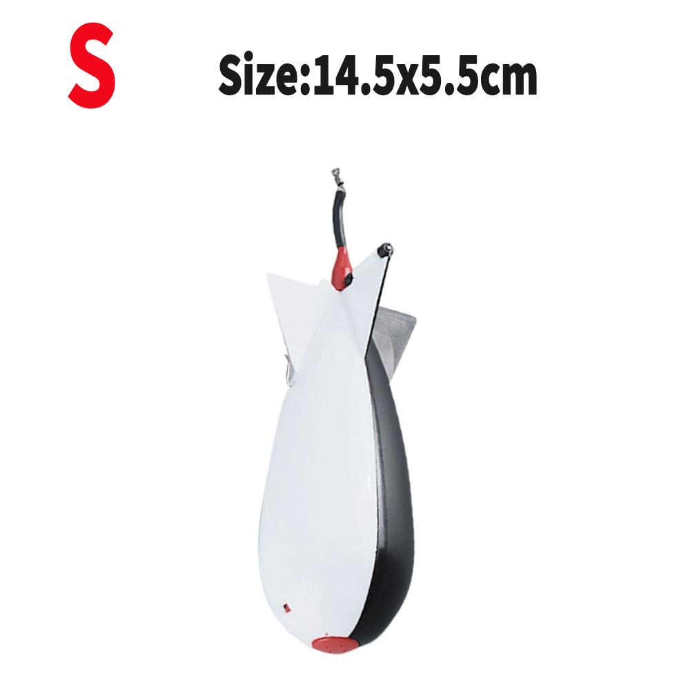 1-5PCS Carp Fishing Rockets Feeders 14.5cm 19cm Bomb Float Bait Lure Holder Container Spomb Pellet Feeders Position Fishing Tool