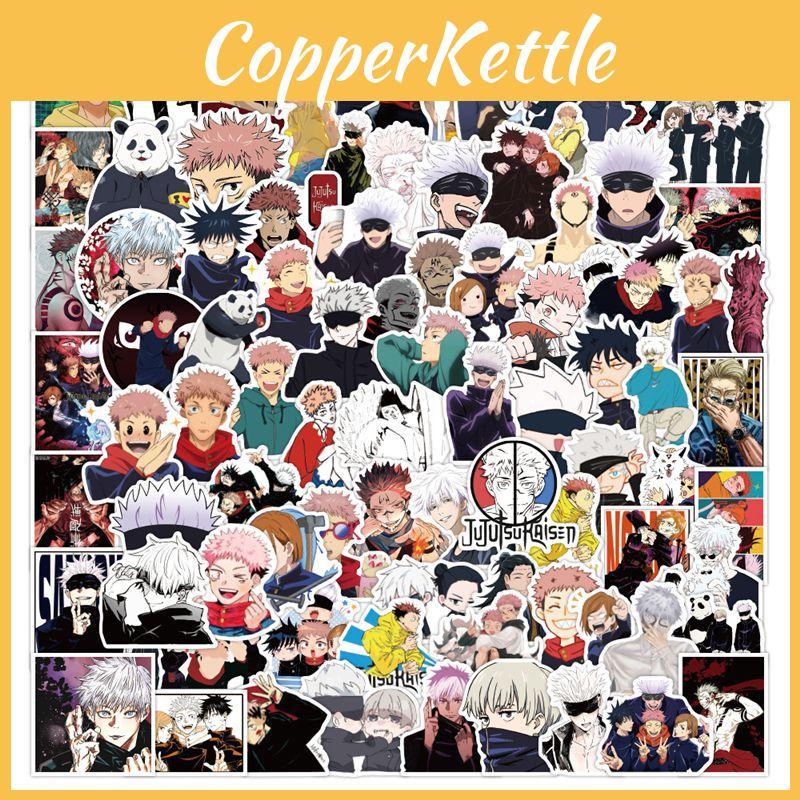 100pcs Vibrant Anime Jujutsu Kaisen Stickers Perfect For Laptops And Skateboards