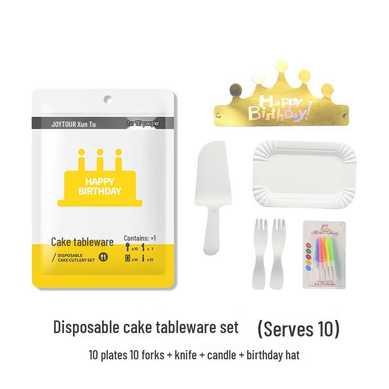 

Disposable Cake Tableware Set