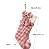 Plaid Hanging Gift Bag Striped Festive Stocking Unique Christmas Stocking  Gift Giving