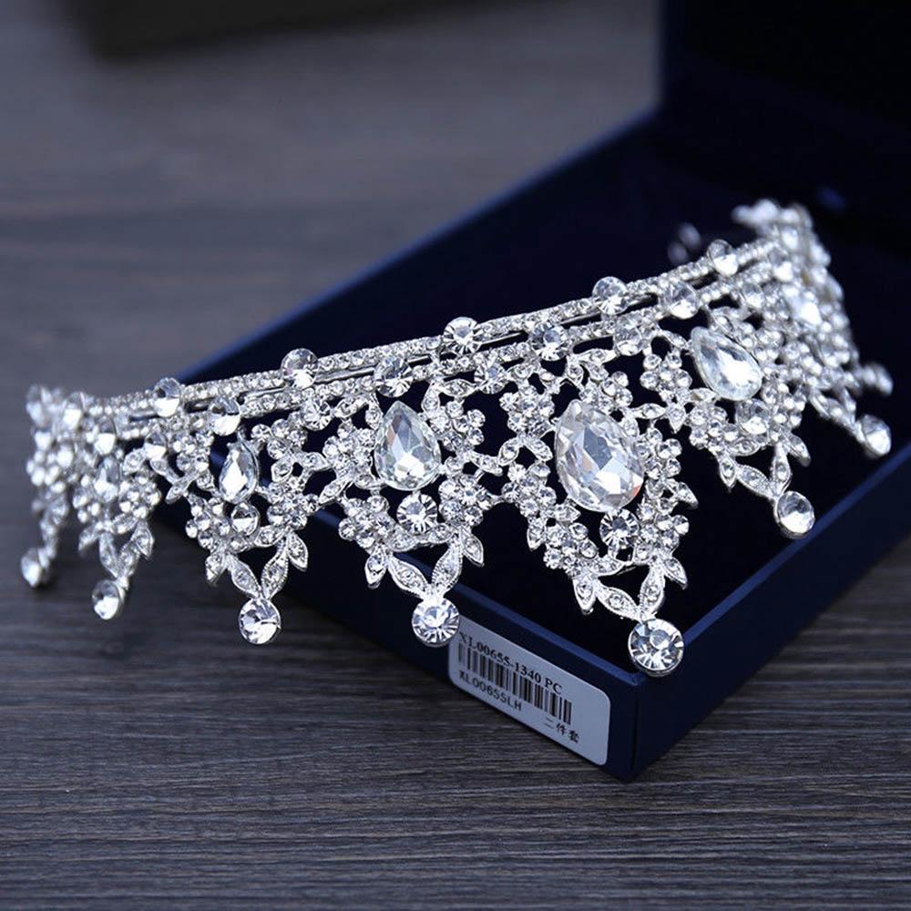 Gorgeous Bling Diadem Jewelry Crystal Rhinestone Headwear Tiara Crown Hair Accessories Headband