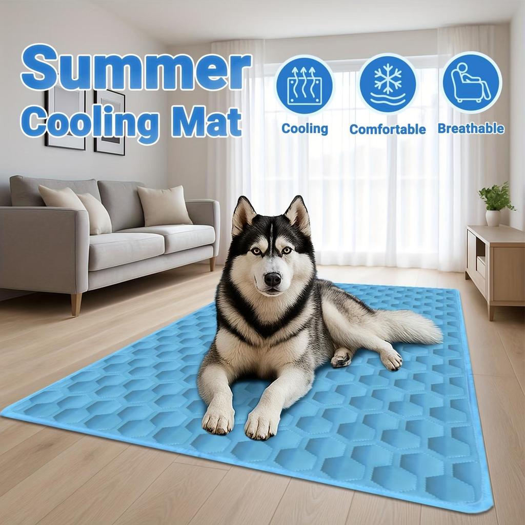 Non Slip Washable Dog Cooling Pad Cushion for Small Medium Large Breeds Resting Camping Travel Shelter Backyard Kennel Indoor