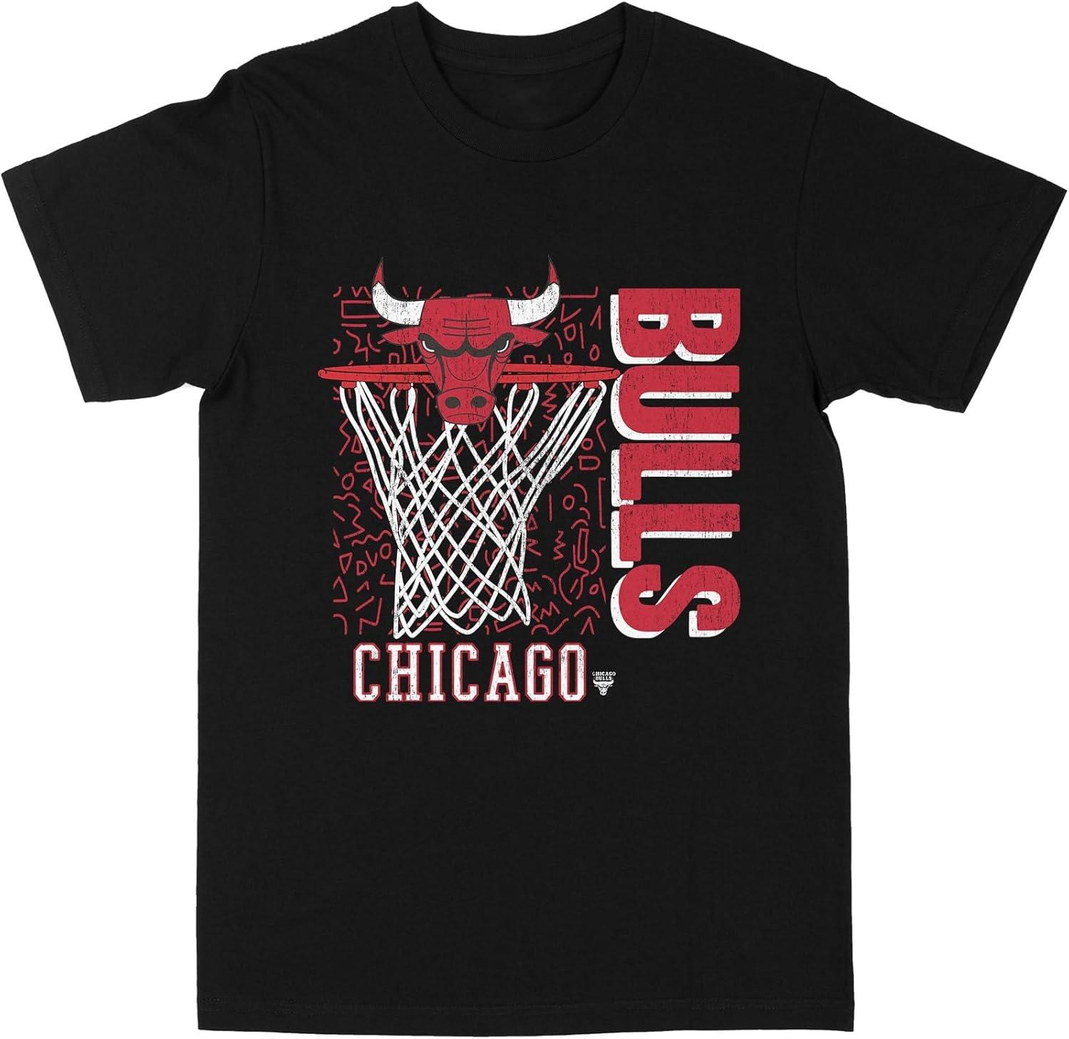 Черная футболка NBA Chicago Bulls 90-х годов S чёрный