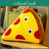 Cuscino Peluche Pizza Burger e Patatine con Morbido Peluche Corto per Arredo Salotto e Regalo per Bambini