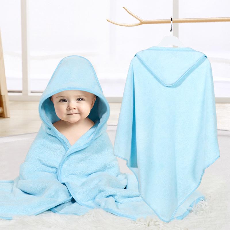 Newborn Cartoon Hooded Swaddle Blanket - Absorbent Coral Fleece for Spring & Autumn