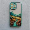 Sunrise Scenery Phone Case For iPhone 17 15 14 Plus Pro Max 16 13 12 11 Pro Max Mini XR X XS Plus Gorgeous Mountain River Cover