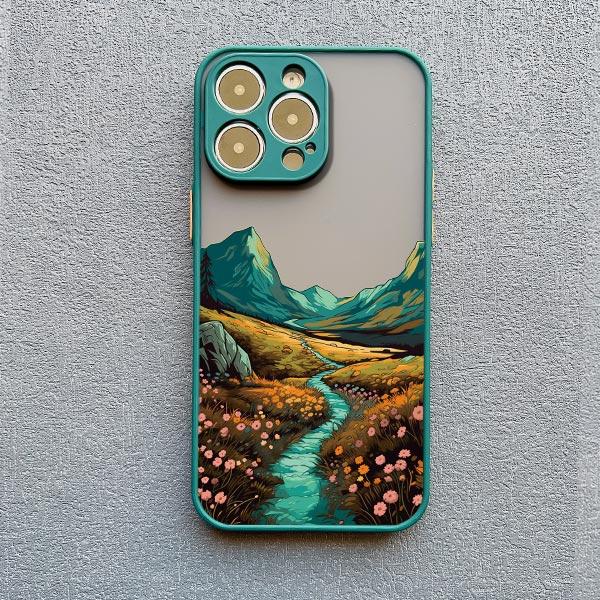 Sunrise Scenery Phone Case For iPhone 17 15 14 Plus Pro Max 16 13 12 11 Pro Max Mini XR X XS Plus Gorgeous Mountain River Cover