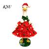 Christmas Goose Outfit Porch Outfit, Santa Dress with Plush Scarf And Outdoor Ornament Hat Apparel, Festive Winter Holiday Costume for Lawn Statue