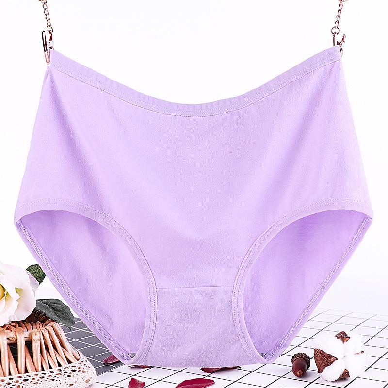3622 Plus Size Cotton Mid-Waist Women's Underwear Shorts for Moms