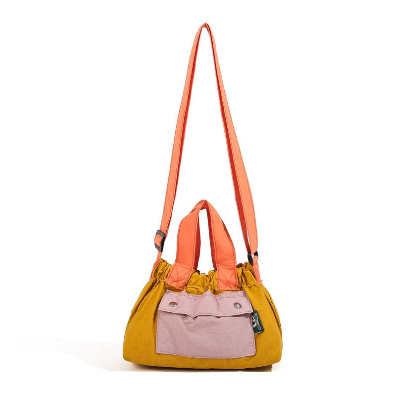 

Nylon bag women s 2025 new women s bag contrasting color small messenger bag travel light handbag to work commuting small bag