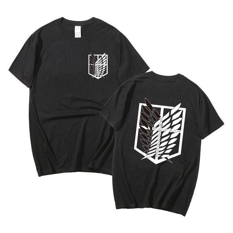 Japanese Anime T Shirt Scouting Legion Clothes Shingeki No Kyojin Tee Shirt Attack On Titan Giant Short-sleeve T-shir Unisex Women