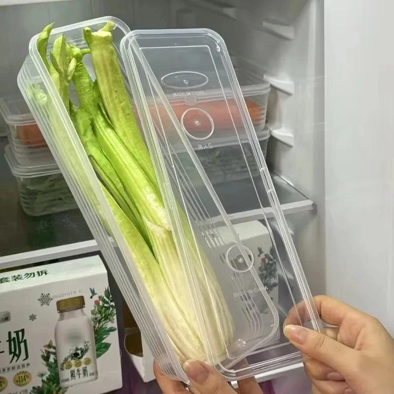 Refrigerator Preservation Storage Box Storage of Scallion and Cilantro Noodles Vegetable Fruit Home Storage Basket Containers