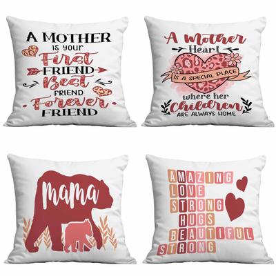 New Pink Letter Printed Mother's Day Pillowcase Home Cushion Pillowcase