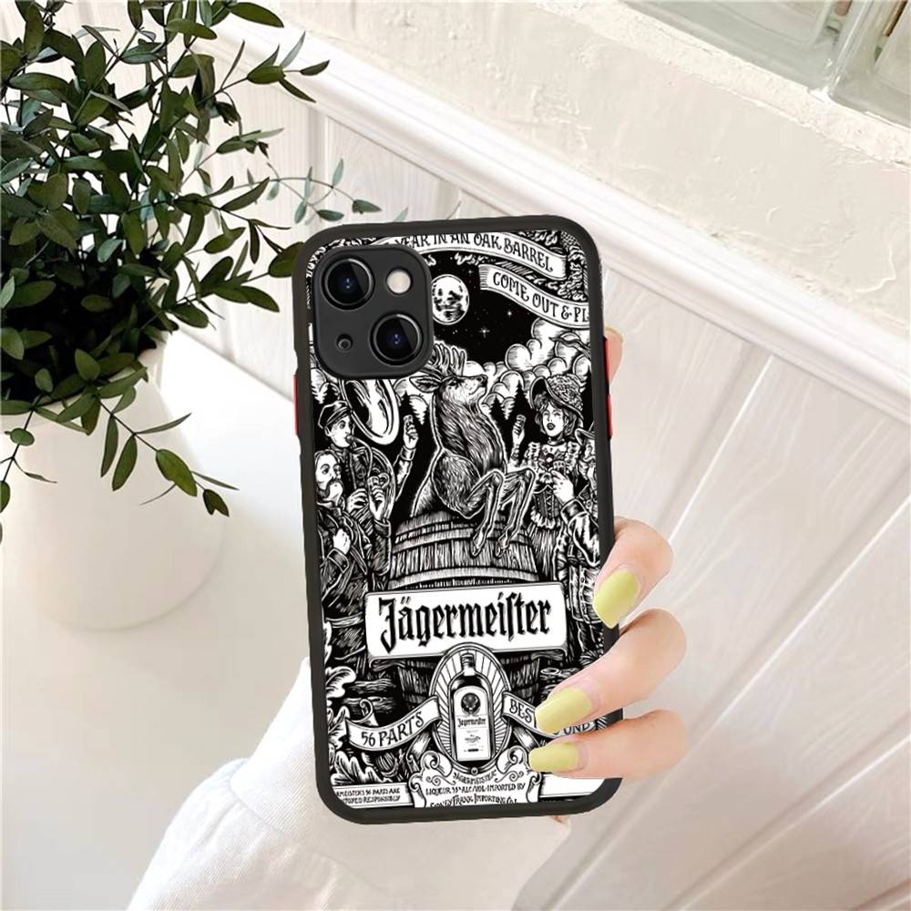 Classic J-Jager-Meister Phone Case For IPhone 14 11 12 13 Mini Pro Max 8 7 Plus X XR XS MAX Translucent Matte Cover