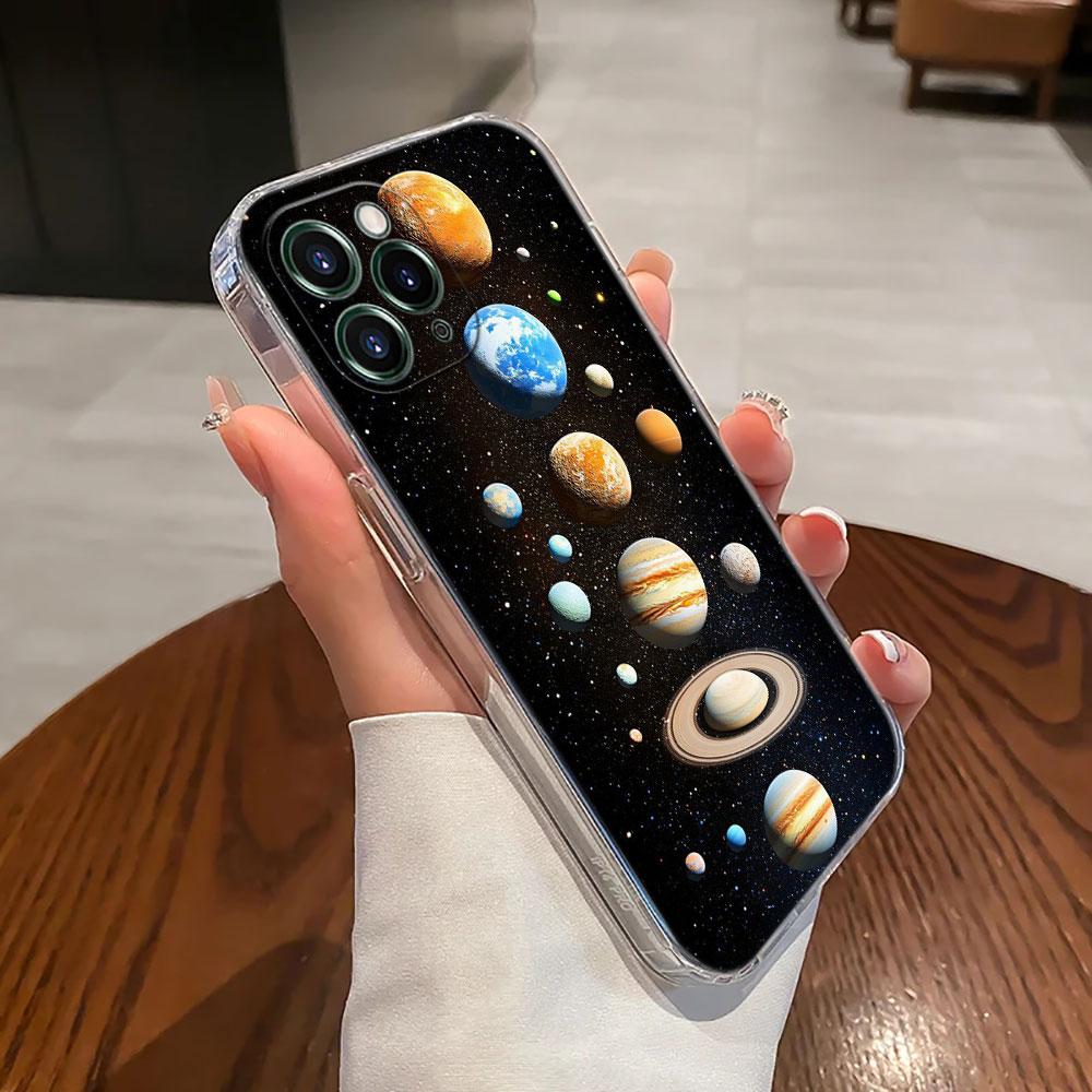 Sky Space planet Moon Stars Universe Case For Apple iPhone 17 16 15 14 13 12 11 Pro Max 16 Plus 16E 17Air Case 17Pro Phone Cover