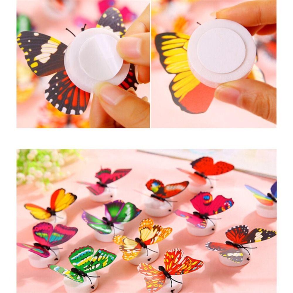 Creative Toy Glowing Butterfly Light Random Color Wall Light Little Night Light  Home Decoration