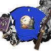 Pumpkin Skeleton Horror Halloween Tshirt Women Spooky Season Shirt Horror Pumpkin Graphic T Shirts Women Skeleton Halloween Top