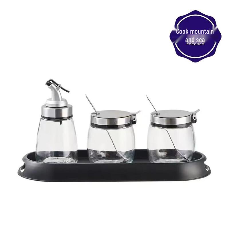 Chuishan Hai Glass Tabletop Seasoning Set