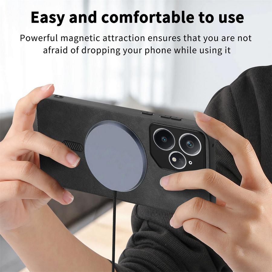 For OPPO Realme GT8 Pro 5G Luxury Case Wireless Charging Etui Realme GT 8 8Pro Magnet Leather Back Cover