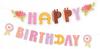 Banner Garland Horses Horse Happy Birthday Birthday Decoration 245Cm