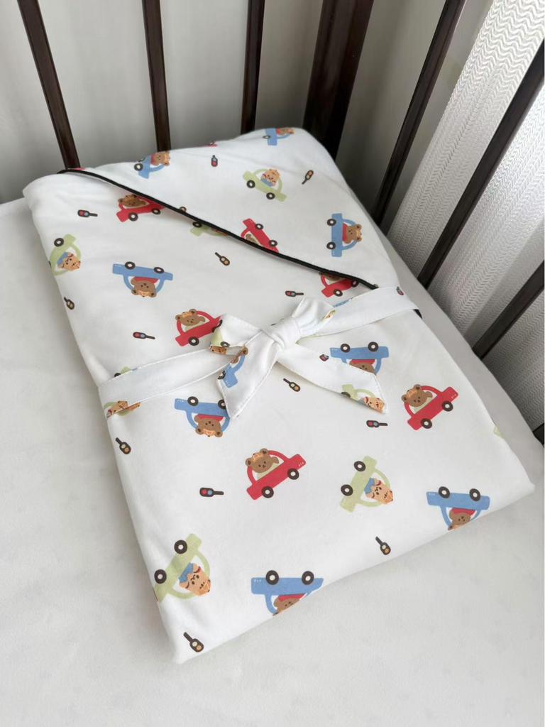 Pure Cotton Knitted Baby Swaddle Blanket for All Seasons