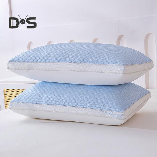 Summer Cool Pillow Washable 3D Texture Pillow with Mesh Border Breathable Cooling Pillow for Deep Sleep Home Bedroom Dormitory