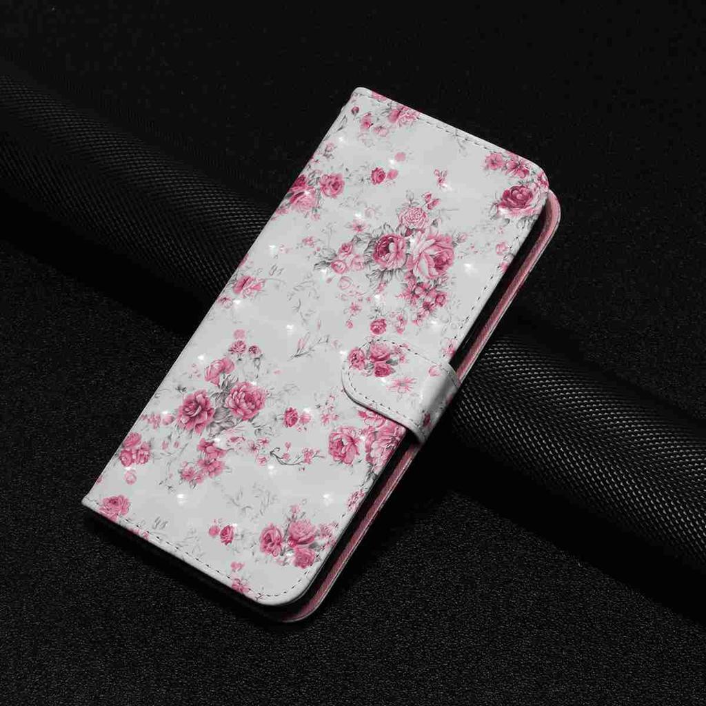 For Xiaomi Redmi 15C 4G (EU) (173mm)/15C 5G (EU) (173mm)/Poco C85 4G (173mm) Case Pattern Print Leather Phone Cover with Strap