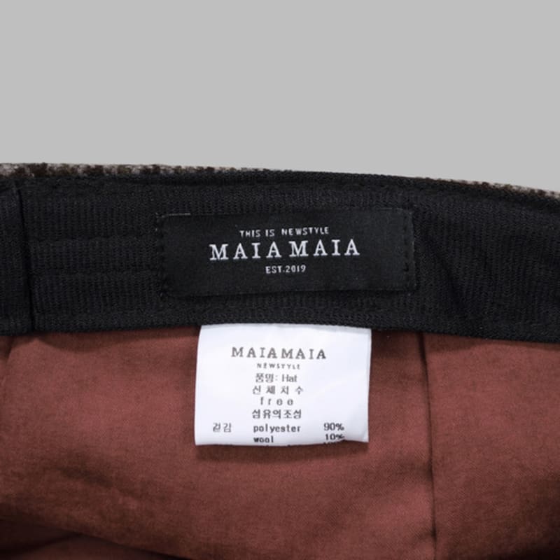 MAIA Wool Beret-D Brown