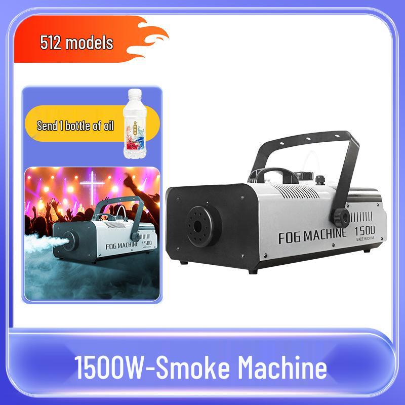 Bingqing 1500W High-Power Colorful Smoke Machine for Stage, Bar, or Wedding Performances
