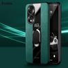 Für Honor 90 Pro Plexiglas PU-Leder Hülle Für HUAWEI Honor 90Lite 90PRO Magnetischer Metallring Ständer Halter Stoßfest Weiche Hülle
