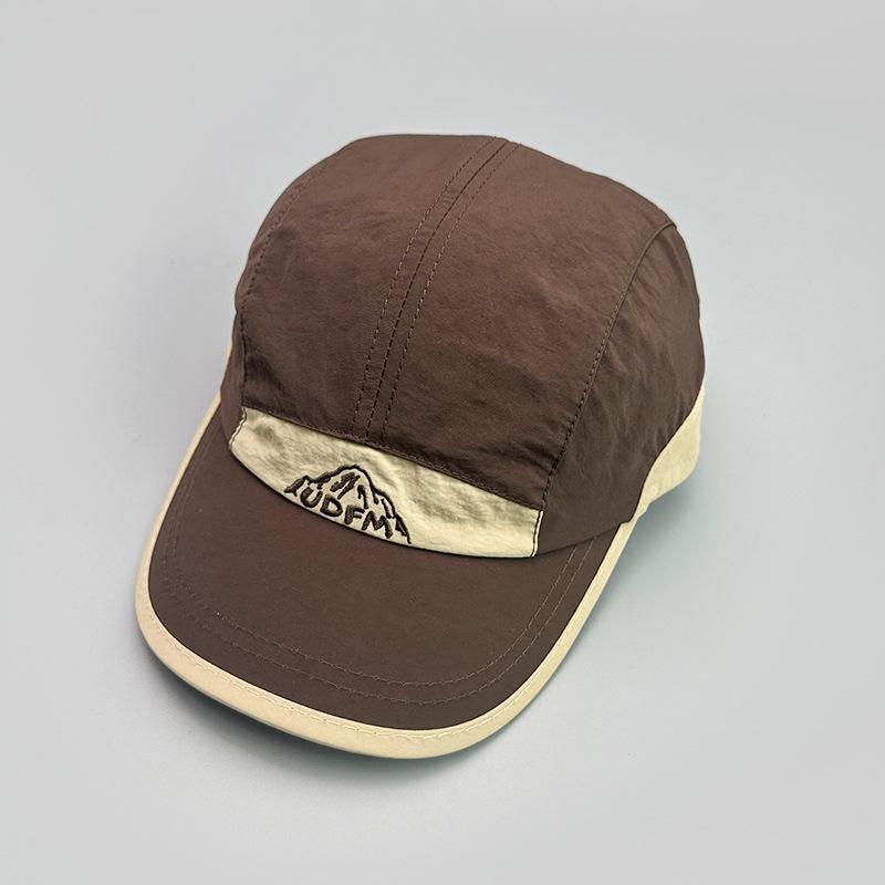 Quick-Drying Short-Brimmed Mountain Peak Embroidered Baseball Cap For Men And Women Outdoor Mountaineering Shading Sports Cap 52-58cm коричневый