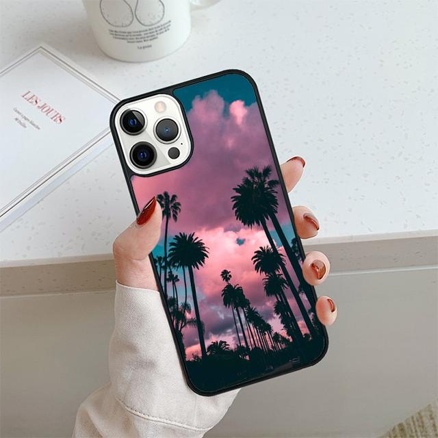 Tropical Summer palm trees Phone Case For Apple Pro Max 6S Plus For iPhone 17 Air 13 12 14 15 16  Cover Coque