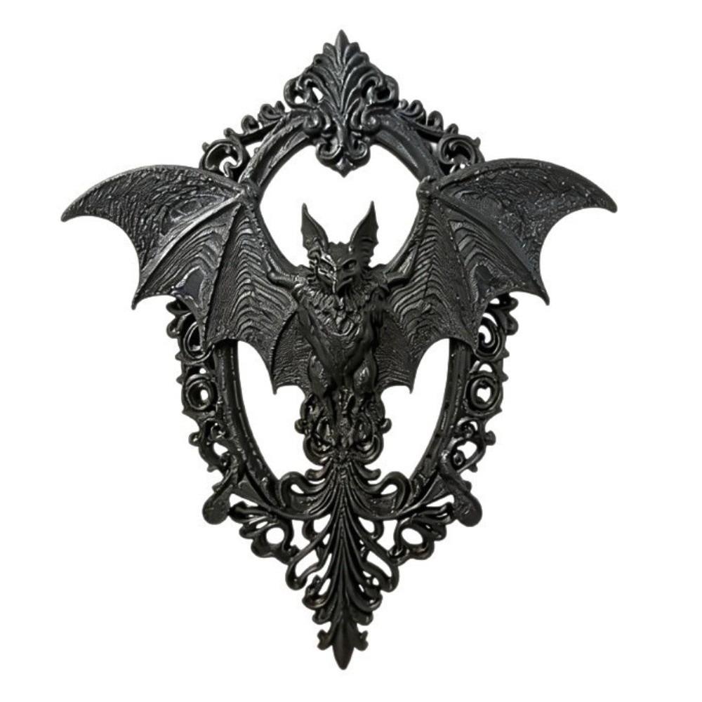 Dark Style Bat Wall Plaque Decorative Dark Wind Bat Pendant Gothic Bat Wall Decor  Gothic Room чёрный