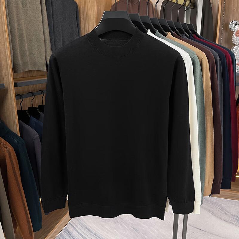 

Yiliteng Men s 100% Wool Round Neck Sweater M