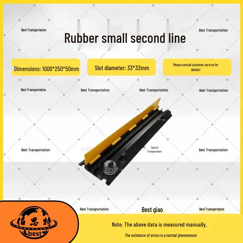 Durable Road Crossing Cable Protector: Anti-Crush Rubber Trunking Cover for Floor Protection