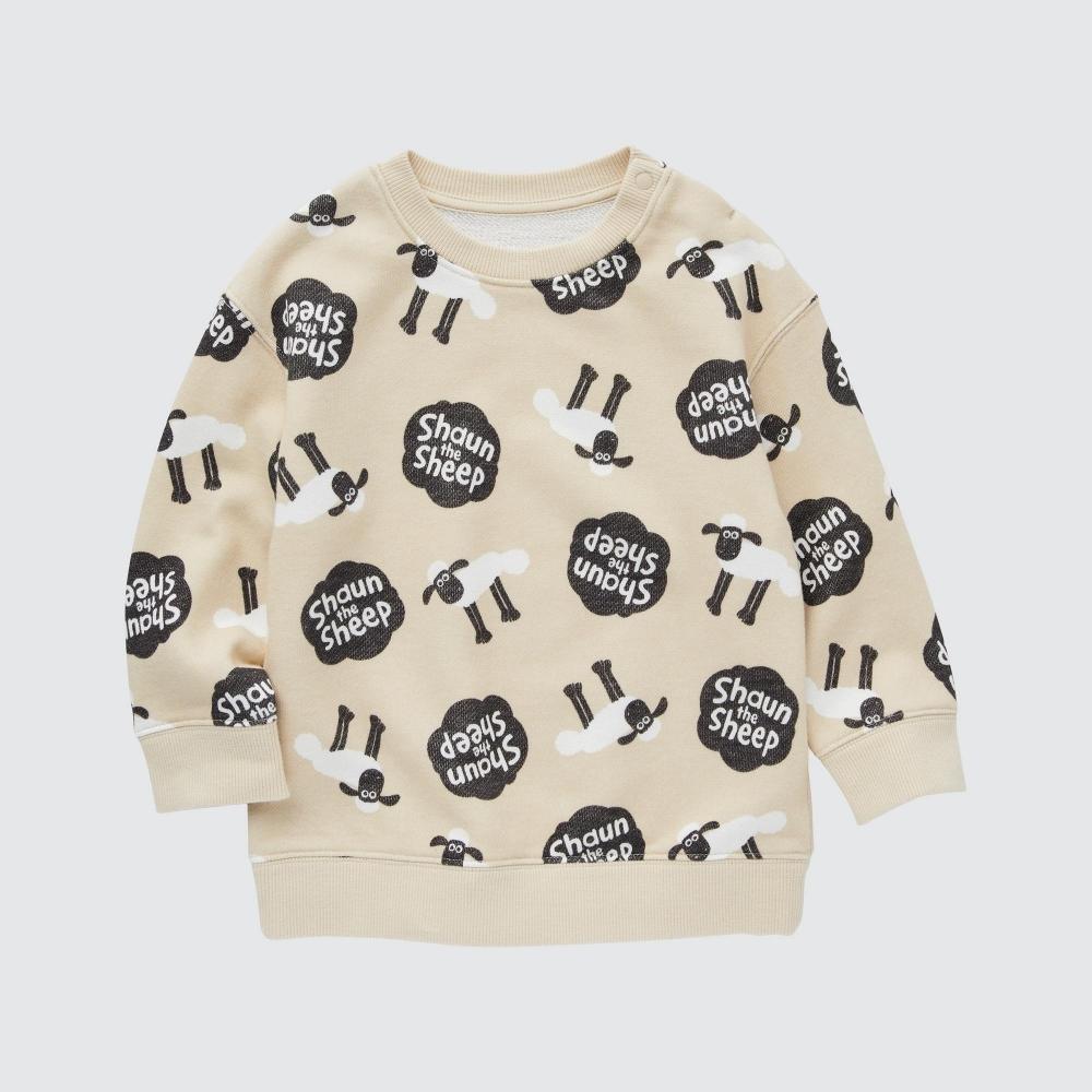 

UNIQLO JAPAN Толстовка Clay Animation с длинными рукавами и овечкой Шон