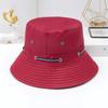 Spring and summer new small eaves bucket hat men's and women's construction site dustproof breathable hat adjustable fashion sunscreen sunshade ba