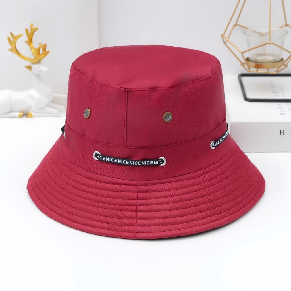 Spring and summer new small eaves bucket hat men's and women's construction site dustproof breathable hat adjustable fashion sunscreen sunshade ba