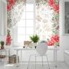 Christmas Flowers And Pine Leaves Blackout Curtains for Kids Home Decor Bedroom Living Room High Shading Window Curtains