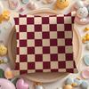 Simple And Stylish Checkerboard Pattern Pillow Case Sofa Living Room Bedroom Headboard Backrest Cushion Square Cushion