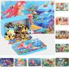 High-quality 60-piece Wooden Puzzle In Iron Box Educational Toy For Kids