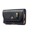 Clip De Ceinture Horizontale En Cuir - PHICOMM - E550W - Noir - Fermeture Magnétique - Porte-écouteurs