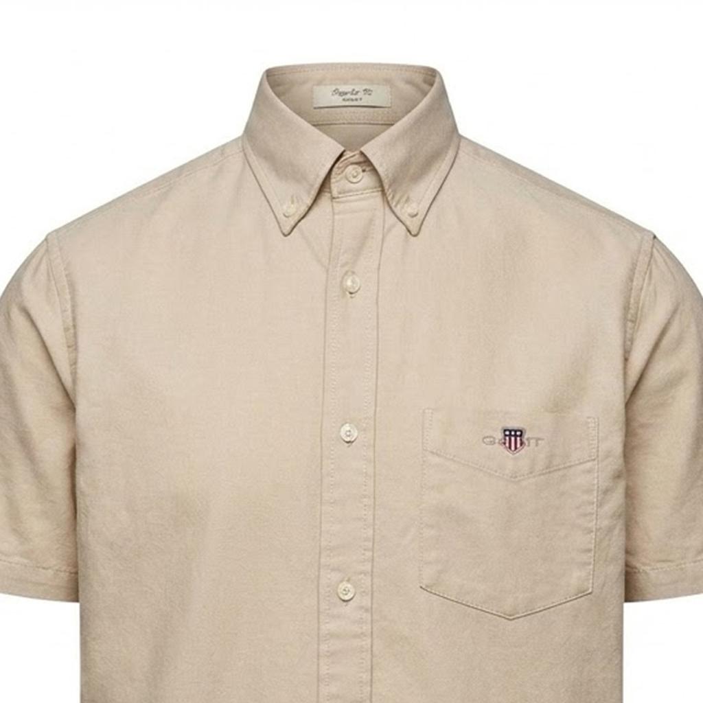 Gant Mens Oxford Regular Short-Sleeved Shirt