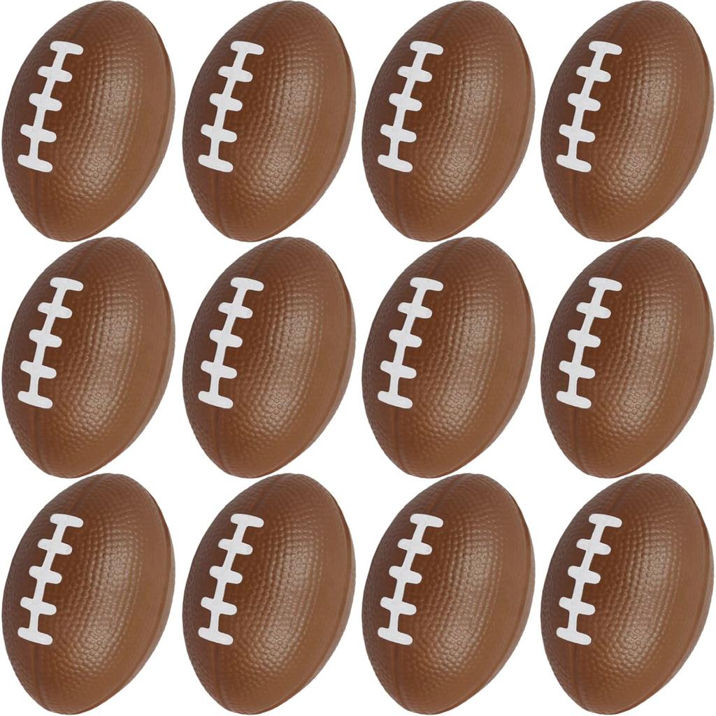 6 PCS 4" Foam Mini Football Stress Balls, Mini Sport Balls, Superbowl Decoration Party Favor, Football Themed Party Supplies