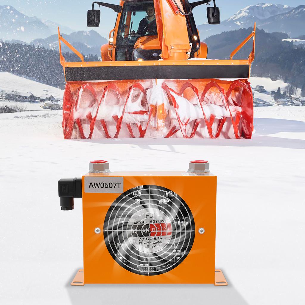 12V Luft-Öl-Kühlmaschine AH0608T | 60LPM Hydraulikölkühler, Vollkupfermotor, ≤2MPa Arbeitsdruck
