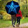 1pc Music Star Automatic Folding Umbrella, Heavy Duty 8 Rib Iron Frame,  Suitable for Travel, Daily Use, Birthday, Decor Gift  79