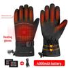 Electric Heated, Windproof, Waterproof Touchscreen Winter Gloves for Motorcycle Riding & Skiing
