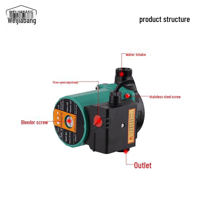 WEIJIABANG 100W Quiet Home Heating Circulation Pump