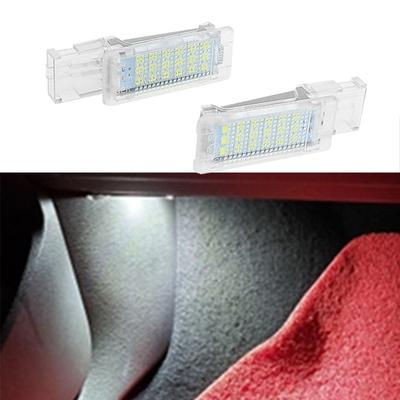 2Pcs Canbus No Error LED Footwell Light Boot Glove Box Lamp for VW Golf 5 6 7 Jetta SCIROCCO Passat Polo Cc 6R 6C R White